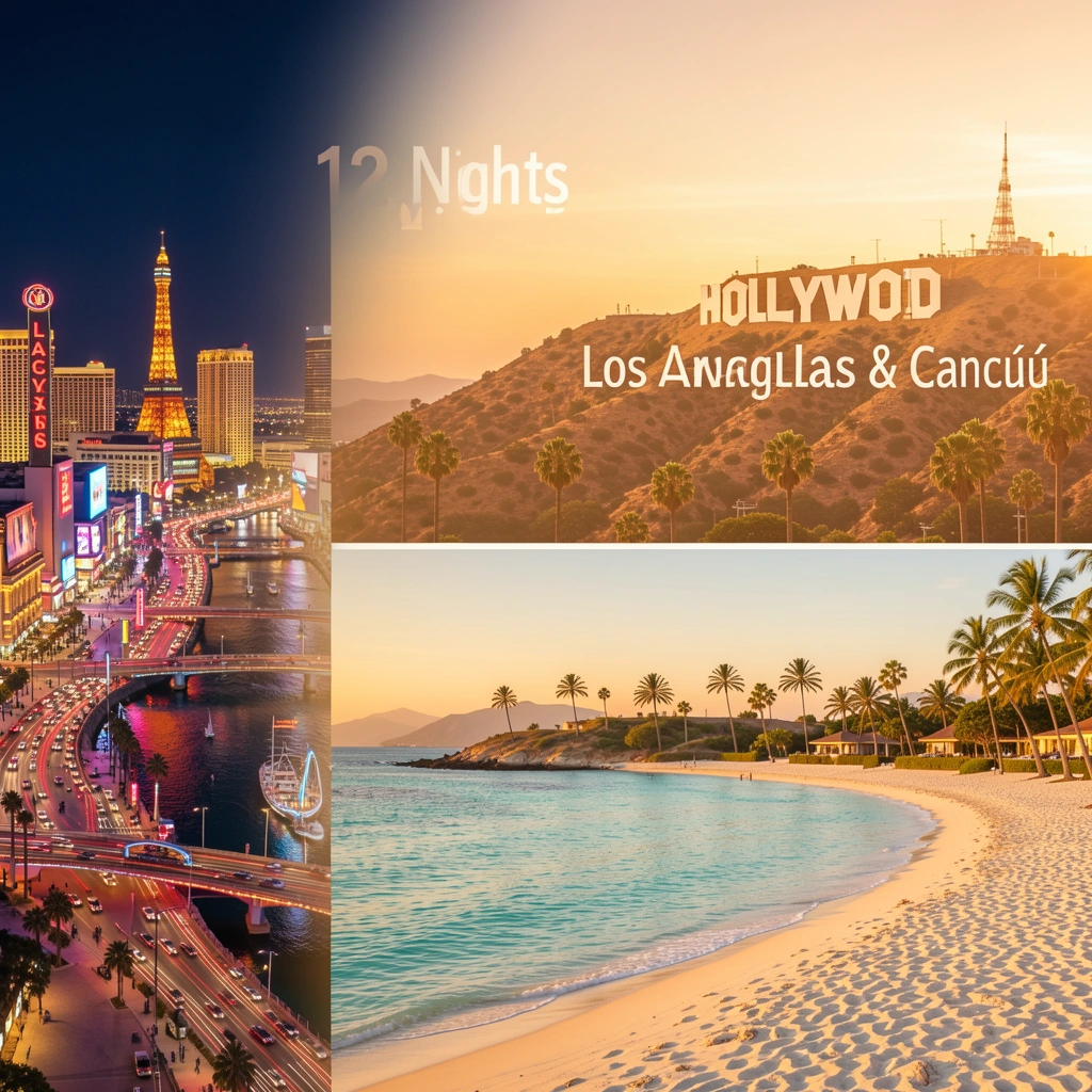 12 Nights Las Vegas, Los Angeles & Cancún All-Inclusive Adventure