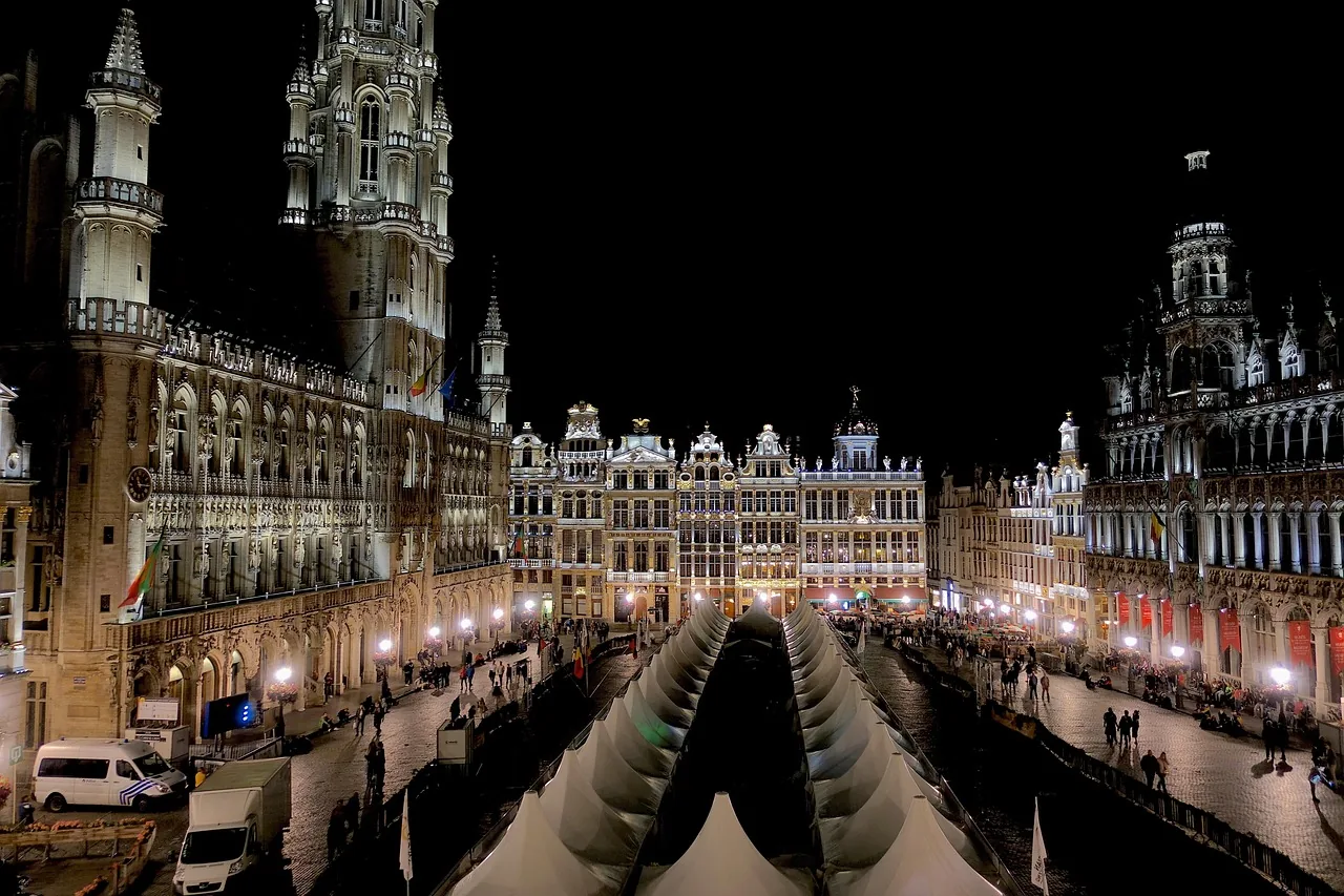 The Grand-Place in Brussels at night