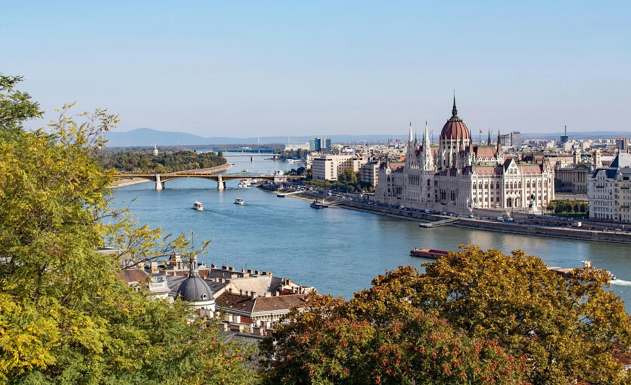 The Danube and the Hungarian Parliament in Budapest