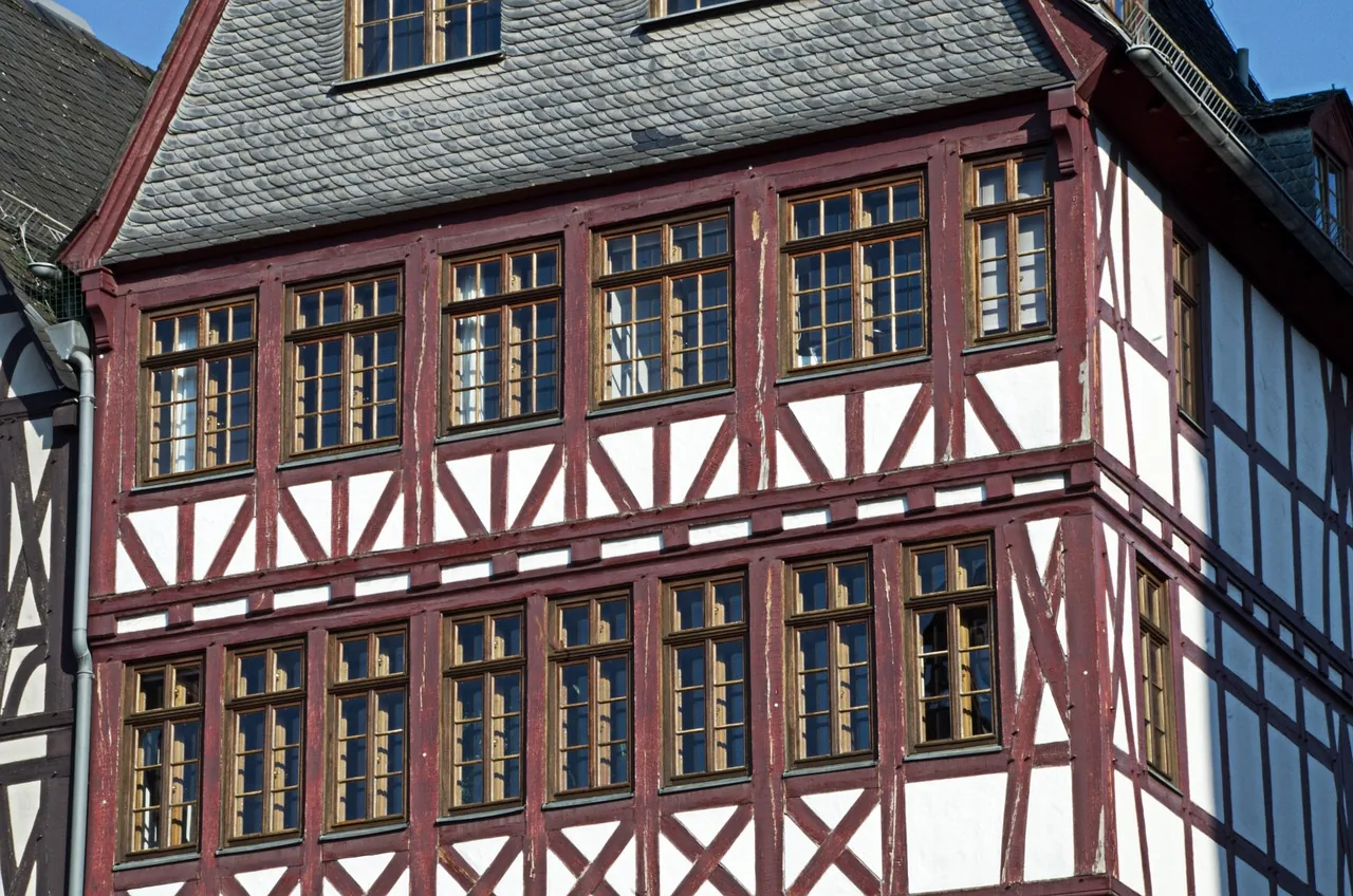 Half-timbered house in Frankfurt's old town