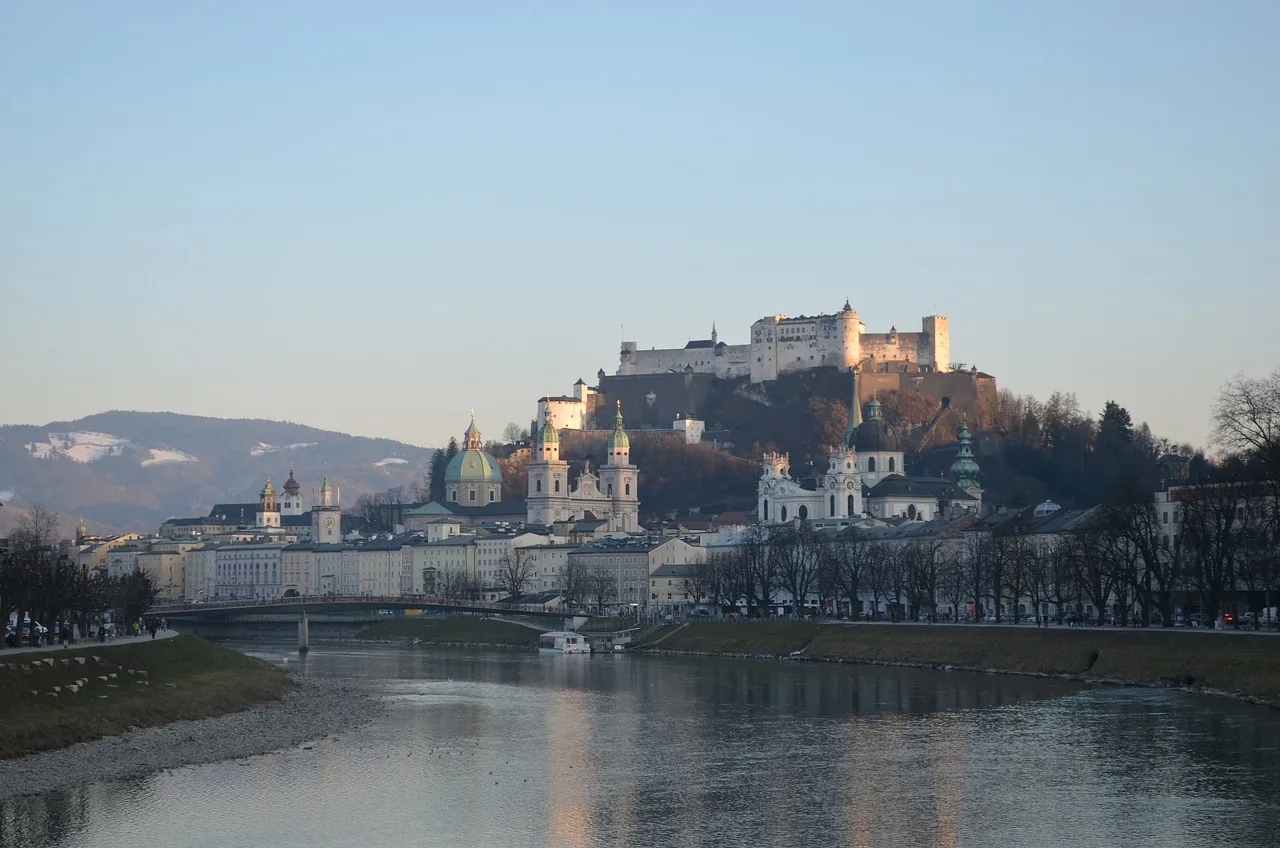 Hohensalzburg Fortress above the Salzach river